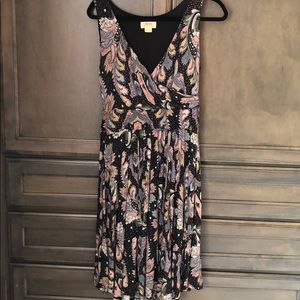 Anthropologie cotton V neck dress